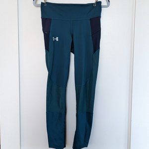 Under Armour Speedpocket Run Crop - Tourmaline Teal - Women's S